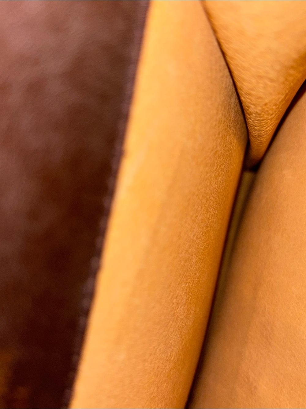 Vintage Gucci Parfums Brown Suede & Leather Shoulder Bag with Sherry Line Stripe - Picture 11 of 13